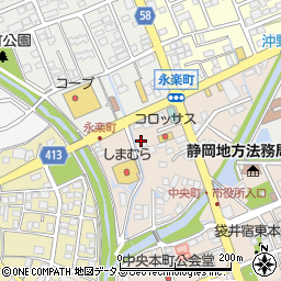 静岡県袋井市永楽町125-2周辺の地図