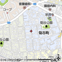 兵庫県西宮市菊谷町周辺の地図