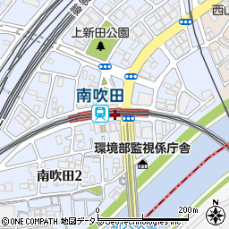 大阪府吹田市周辺の地図