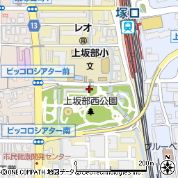 兵庫県尼崎市東塚口町周辺の地図