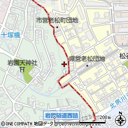 兵庫県芦屋市岩園町49-52周辺の地図