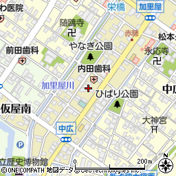 備生本店鋼材倉庫周辺の地図