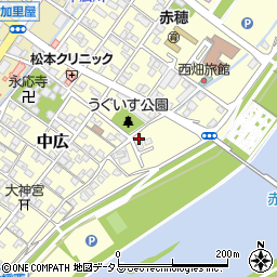 兵庫県赤穂市中広493周辺の地図