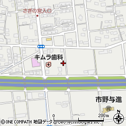 静岡県浜松市中央区市野町550周辺の地図