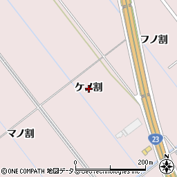 愛知県豊橋市神野新田町（ケノ割）周辺の地図