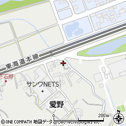 静岡県袋井市愛野1314-2周辺の地図