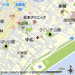 兵庫県赤穂市中広828周辺の地図