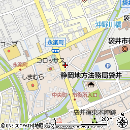 静岡県袋井市永楽町285周辺の地図