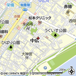 兵庫県赤穂市中広1051周辺の地図