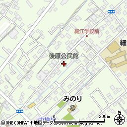 後原公民館周辺の地図