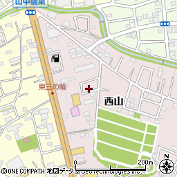 愛知県豊橋市飯村町西山周辺の地図