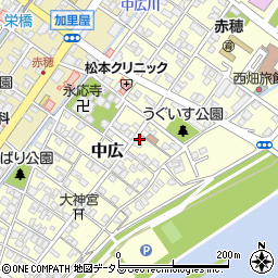 兵庫県赤穂市中広830周辺の地図