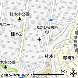 兵庫県神戸市北区桂木2丁目10-3周辺の地図