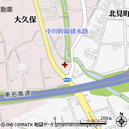 セブンイレブン磐田大久保店周辺の地図