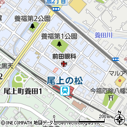 前田眼科周辺の地図