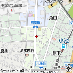 愛知県豊橋市鴨田町周辺の地図