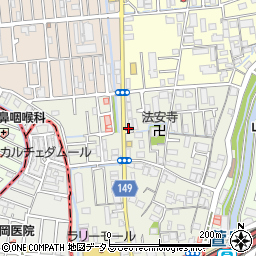 タイムズ寝屋川下神田町駐車場周辺の地図