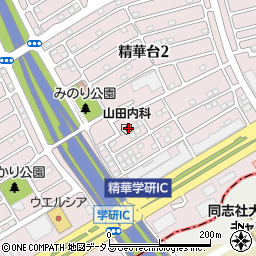 山田内科クリニック周辺の地図
