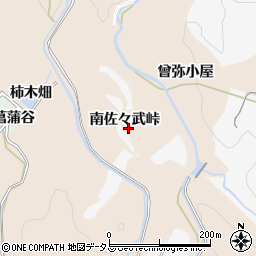 兵庫県神戸市北区山田町下谷上（南佐々武峠）周辺の地図
