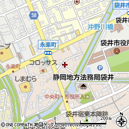 静岡県袋井市永楽町271周辺の地図