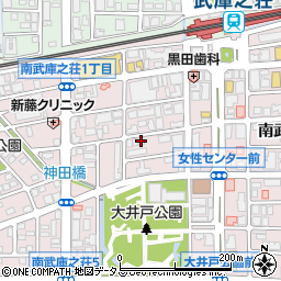 フォンテ武庫之荘周辺の地図