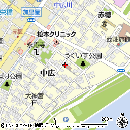 兵庫県赤穂市中広833周辺の地図