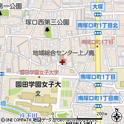 尼崎市立会館上ノ島総合センター周辺の地図