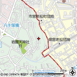 兵庫県芦屋市岩園町50-6周辺の地図