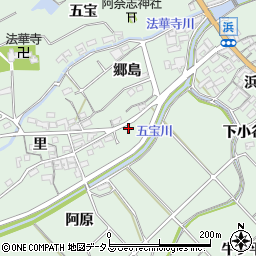 愛知県知多郡美浜町豊丘郷島12周辺の地図