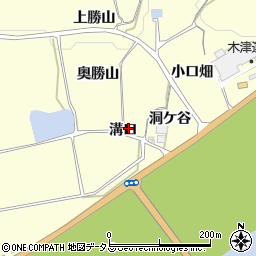 京都府木津川市山城町上狛溝口周辺の地図