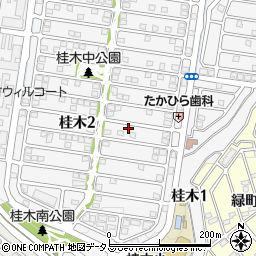 兵庫県神戸市北区桂木2丁目10-14周辺の地図