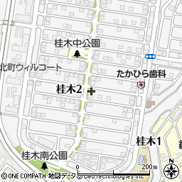 兵庫県神戸市北区桂木2丁目10-11周辺の地図