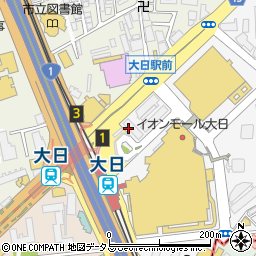 ローソン大日駅前店周辺の地図