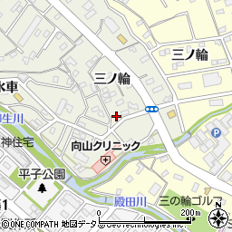 愛知県豊橋市向山町三ノ輪22-4周辺の地図