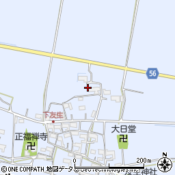 〒518-0817 三重県伊賀市下友生の地図