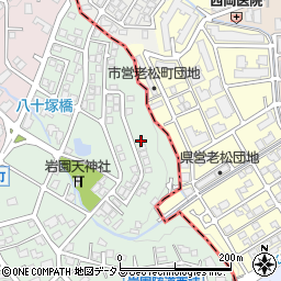 兵庫県芦屋市岩園町50-8周辺の地図