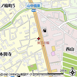 愛知県豊橋市三ノ輪町本興寺1周辺の地図