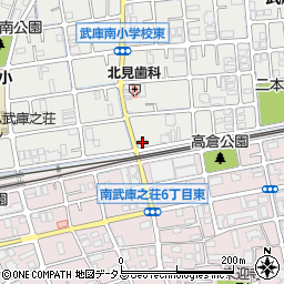 サニーハイム武庫之荘周辺の地図