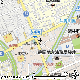 静岡県袋井市永楽町289周辺の地図