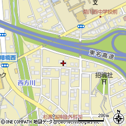 ヤクルト化粧品菊川サロン　分店周辺の地図