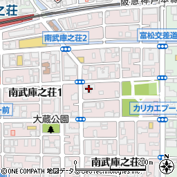 シャンボール武庫之荘３周辺の地図