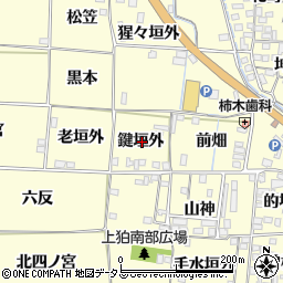 京都府木津川市山城町上狛鍵垣外周辺の地図
