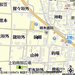 京都府木津川市山城町上狛前畑周辺の地図