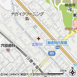 兵庫県加古川市平岡町新在家874-1周辺の地図