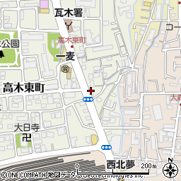 オオツキ西宮店周辺の地図