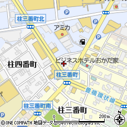 岡崎信用金庫豊橋柱支店周辺の地図