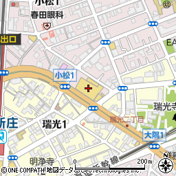 マクドナルド瑞光関西スーパー店周辺の地図