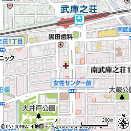 八剣伝　阪急武庫之荘駅南店周辺の地図