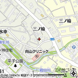 愛知県豊橋市向山町三ノ輪22周辺の地図