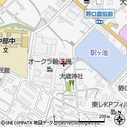 兵庫県加古川市野口町古大内411周辺の地図